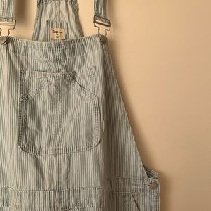 GAP Overalls, light wash with pinstripe